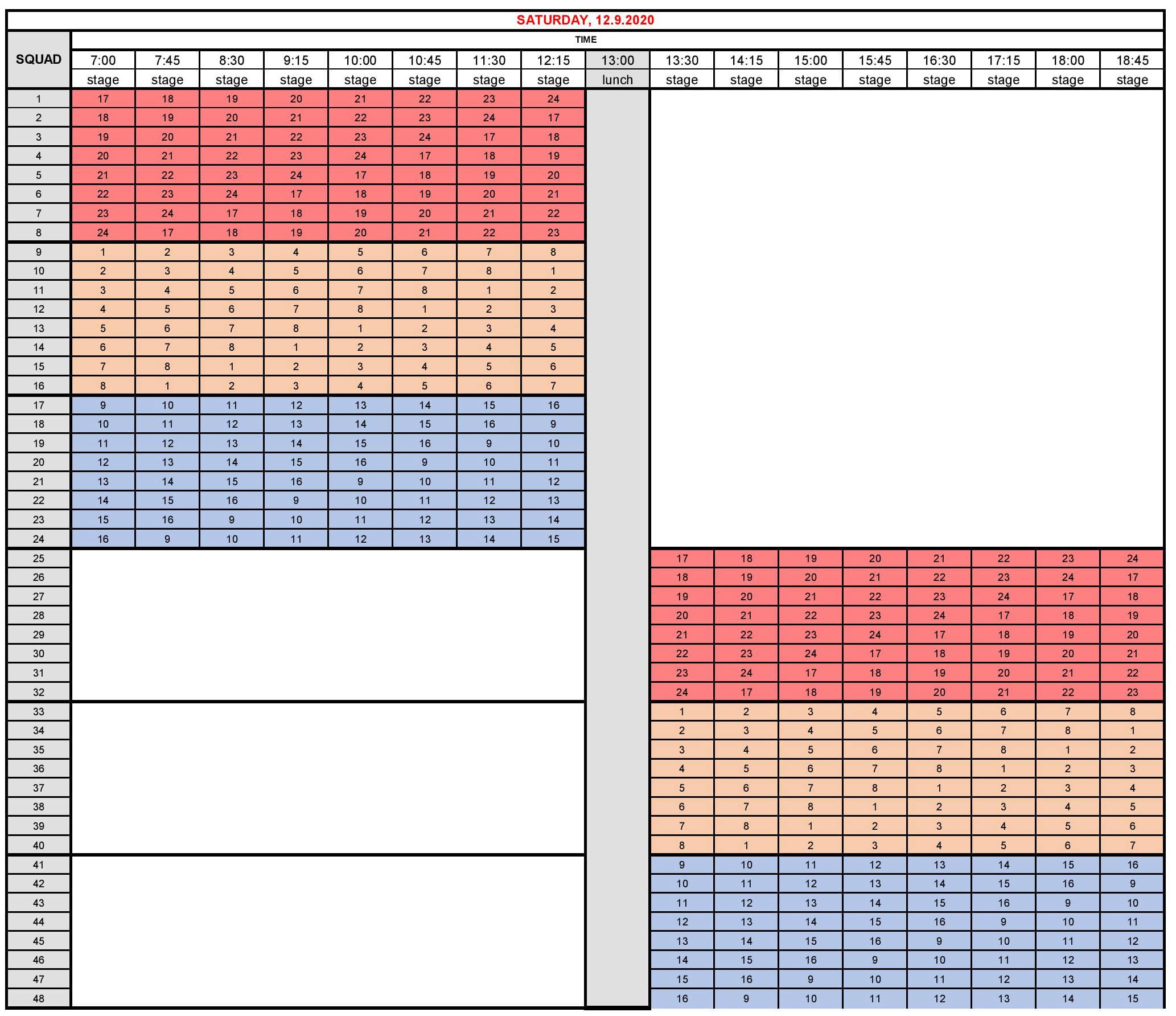 Time schedule | World Extreme Cup - TOP IPSC matches in the world by